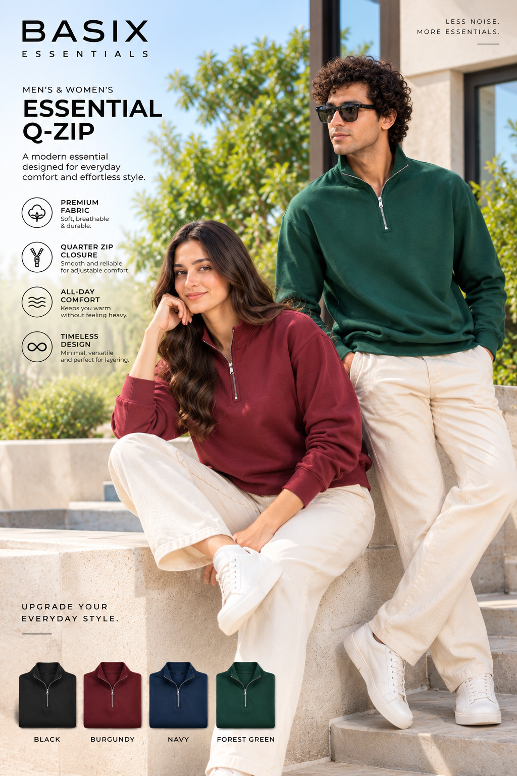 Unisex Quarter-Zip Sweatshirts